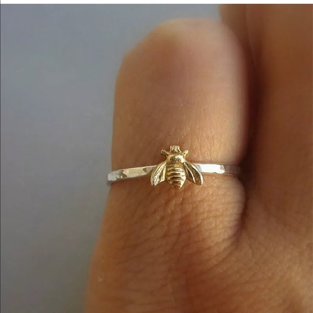 Chic Bee Animals Insects Ring Gold Band Ring